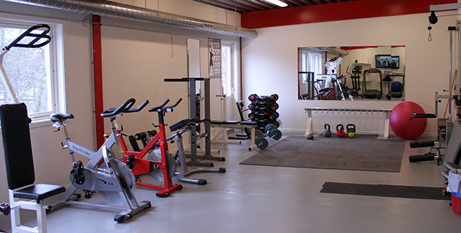 Gym på Svenljunga brandstation