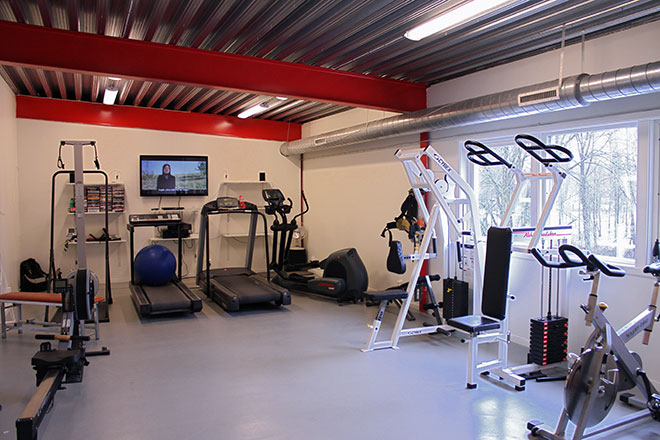 Gym på Svenljunga brandstation